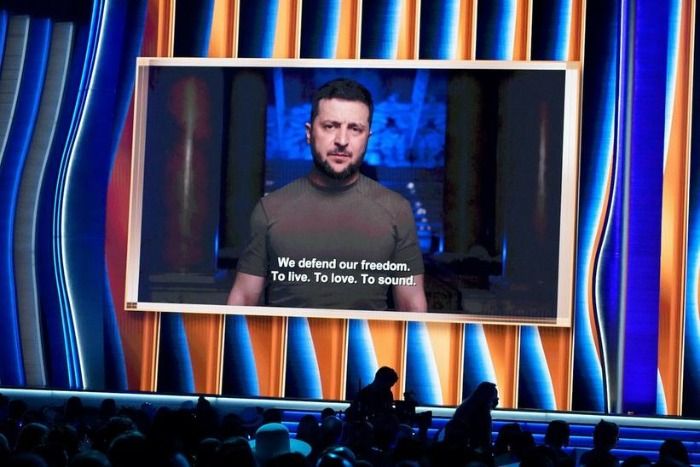 Listen to song President Zelenskyy played before his speech at the Grammy's