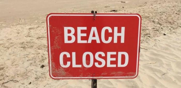 Fort Lauderdale, FL. Beaches Shut Down.