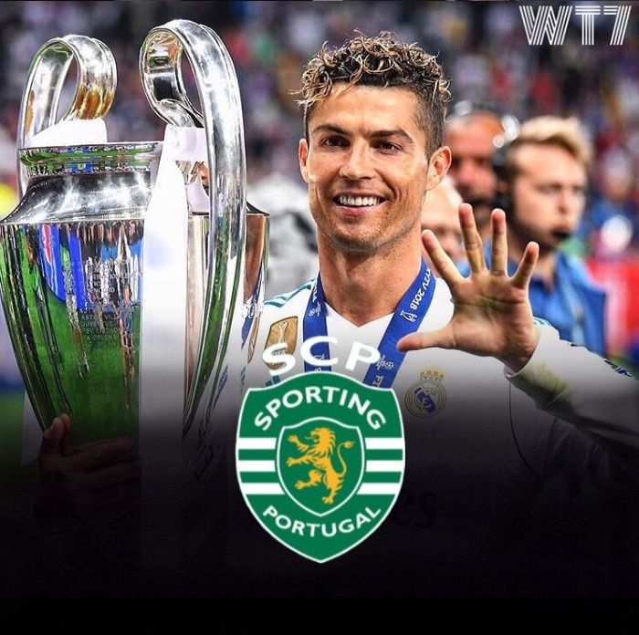 Cristiano Ronaldo termina a sua carreira no Sporting