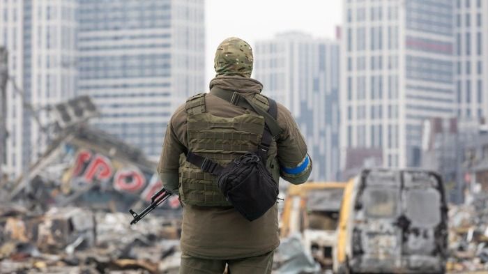Volunteer fighters waging war in Ukraine