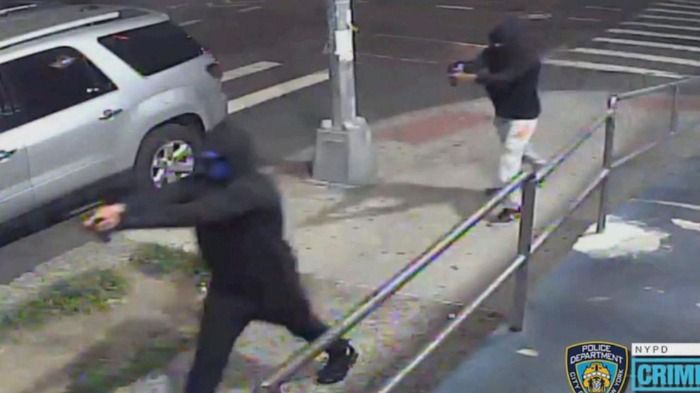 Gun-wielding masked men shoot 10 in New York City mass shooting, speed off in black SUVs